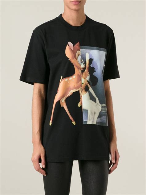 givenchy bambi t-shirt|Givenchy Bambi clutch.